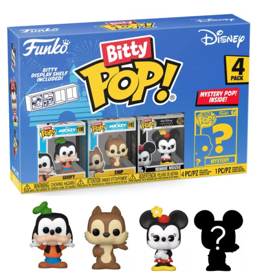 DISNEY - Bitty Pop 4 Pack 2.5cm - Goofy