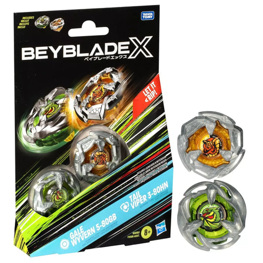 Hasbro - Beyblade X - Gale Wyvern 5-80GB And Tail Viper 3-80HN