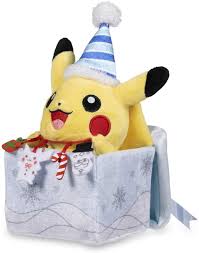 Pokemon 8 Inch Poke Plush - Undersea Holiday Pikachu Gift Box