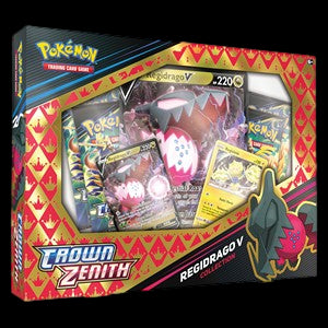 Pokemon Crown Zenith - V Box: Regidrago V Collection (4 Boosters)