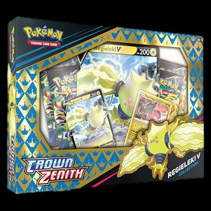 Pokemon Crown Zenith - V Box: Regieleki V Collection (4 Boosters)