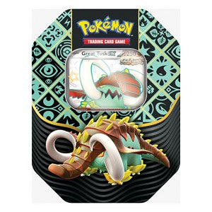 Pokemon Paldean Fates Tin - Great Tusk