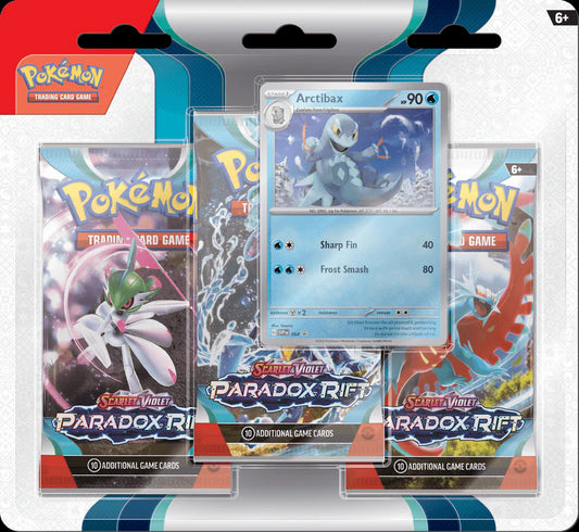 POKEMON SCARLET AND VIOLET PARADOX RIFT 3 PACK BLISTER - ARCTIBAX