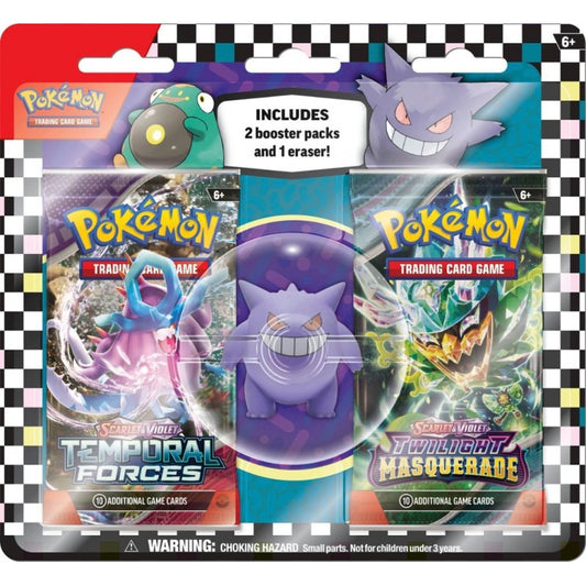 Pokémon Back to School Eraser Blister 2024 (Gengar or Bellibolt)