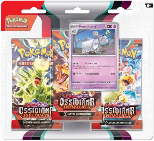 Pokémon Scarlet & Violet Obsidian Flames 3BoosterBlister - Houndstone