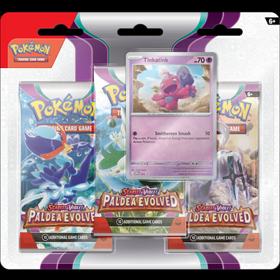 Pokémon TCG: Paldea Evolved 3 Pack Blister (Tinkatink)