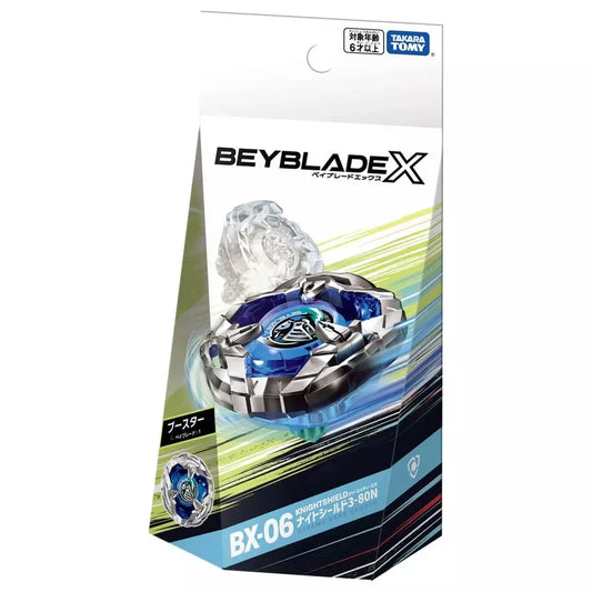 Takara Tomy Beyblade X Booster BX-06 Knight Shield 3-80N